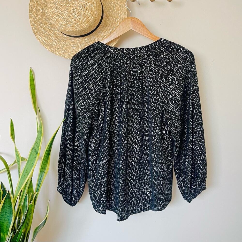 Velvet By Graham & Spencer Shirley Metallic Dot Print Blouse - Picture 4 of 6